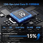 GEEKOM IT13 Mini PC 2026 Edition with Intel 13th Gen i9-13900HK  16GB RAM(Not LPDDR)&1TB NVMe SSD (Expandable)  NUC13 Mini Desktop Computer Windows 11 Pro for Home&Office | 8K UHD USB4 WiFi 6E BT5.2