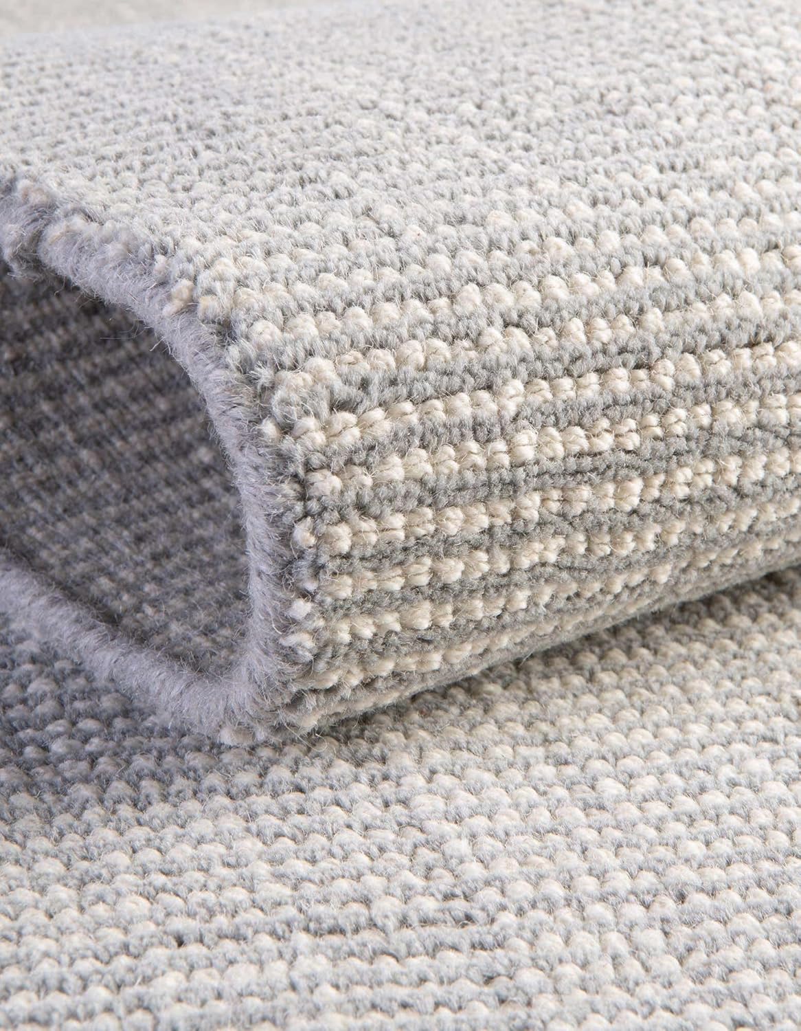Unique Loom English Manor Collection Area Rug - Farmhouse (10' Square, Grey Manor/ Ivory)