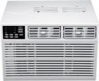 Whirlpool 18,000 BTU Window Air Conditioner with Dehumidifier, 230V, Window AC for Large Rooms up to 1000 Sq. Ft., Bedroom, Living Room, Apartment, with Remote, 3 Speeds, and 24H Timer, White