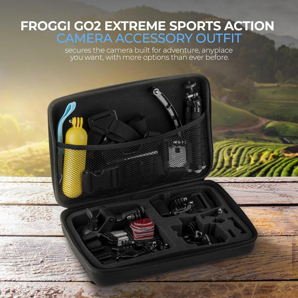 GoPro HERO13 Black - Waterproof Action Camera with 5.3K60 Video  27MP Photo  Bundle with Froggi Extreme Sport 47-pc Accessories Kit  64GB microSD Card (HERO13 Black)