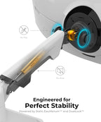 Heavy Duty Monitor Arm Desk Mount for 34-49 Inch Ultrawide Curved Monitors  Supports 14-38 lbs  Gas Spring Ergonomic Full Motion with Cable Management  Red Dot Design Awarded  White