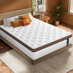 BedStory Queen Mattress 14 Inch - Firm Hybrid Mattress with Orthopedic Spinal Support for Back Pain - 2.0mm Advanced Pocket Spring and Motion Isolation Technology, CertiPUR-US Certified