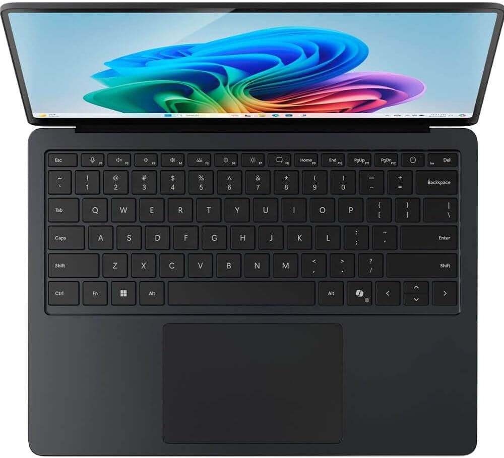 Microsoft Surface Laptop (2024)  Windows 11 Copilot+ PC  13.8" Touchscreen Display  Snapdragon X Elite (12 core)  16GB RAM  1TB SSD Storage  Black