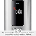 Breville Luxe Drip Coffee Machine, Brushed Stainless Steel, Thermal Carafe, BDC465BSS
