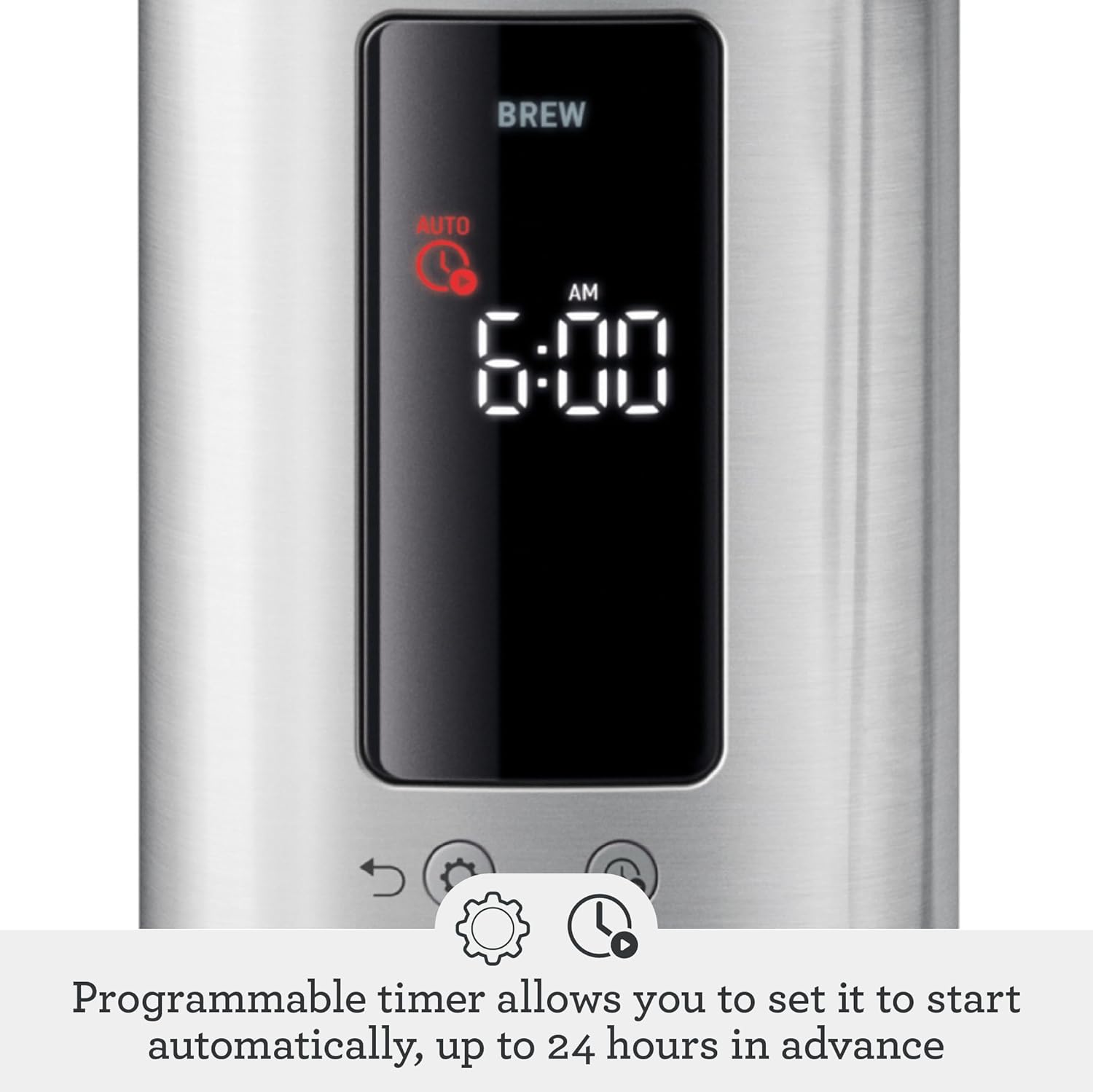 Breville Luxe Drip Coffee Machine, Brushed Stainless Steel, Thermal Carafe, BDC465BSS