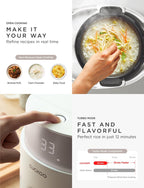 CUCKOO Twin Pressure Rice Cooker 10-Cup Uncooked / 20-Cup Cooked with Induction Heating Technology, 20 Menu Modes with Voice Guide, Large Rice Maker Multi-Cooker & Pressure Cooker (CRP-LHTR1009FW)
