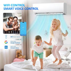 9000 BTU Wifi Enabled Mini Split Air Conditioner, Works with Alexa, 19 SEER2 115V Split AC Unit and Heat Cool Up to 450 Sq.Ft, Ductless Inverter System with Heater Pump & Installation Kits