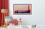 Candy Apple Red Prismatic 75" Alloy Deco TV Frame - Compatible ONLY with Samsung The Frame TV and Pro TVs (Fits 2021-2026  LS03A  LS03B LS03C LS03D LS03FA LS03FW)