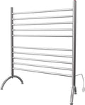 Amba Solo 33" Freestanding 10 Bar Towel Warmer in Brushed