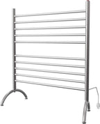 Amba Solo 33" Freestanding 10 Bar Towel Warmer in Brushed