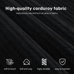 78.8" Modular Sofa Bed - 4-in-1 Convertible Design with Corduroy Fabric and High Density Sponge, Removable Cover and Fixed Frame