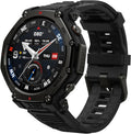 Amazfit T-Rex 3 Pro Outdoor Smart Watch 44mm Sapphire AMOLED Display with Flashlight  Ti Bezel  Dual Band GPS  Offline Maps  17 Days Battery  10 ATM  180+ Sports Mode for Android & iPhone  Black