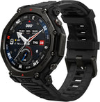 Amazfit T-Rex 3 Pro Outdoor Smart Watch 44mm Sapphire AMOLED Display with Flashlight  Ti Bezel  Dual Band GPS  Offline Maps  17 Days Battery  10 ATM  180+ Sports Mode for Android & iPhone  Black