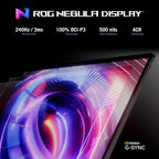 ASUS ROG Strix G16 (2025) Gaming Laptop  16” ROG Nebula Display 16:10 2.5K 240Hz/3ms  NVIDIA® GeForce RTX™ 5070 Ti GPU  Intel® Core™ Ultra 9 275HX Processor  32GB DDR5  1TB SSD  Wi-Fi 7  Win11 Home