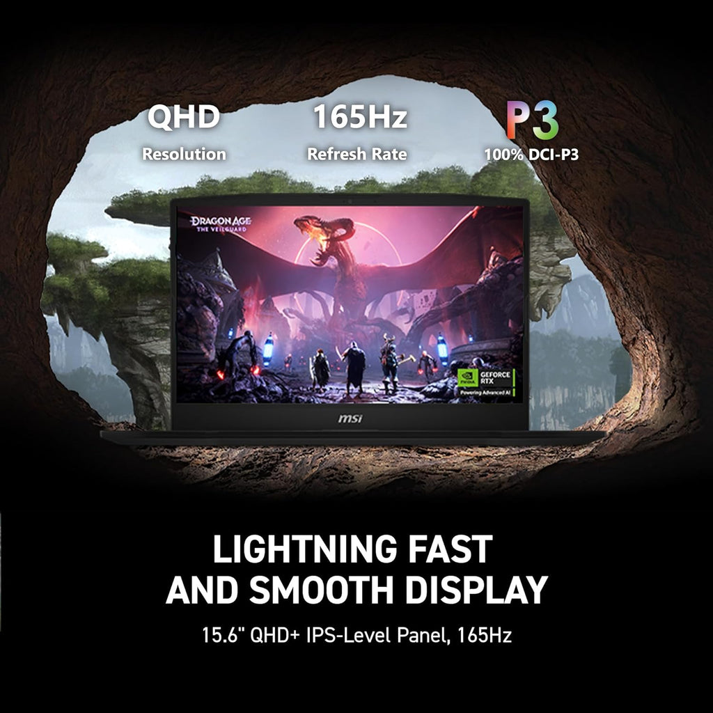 msi Katana 15 HX 15.6” 165Hz QHD+ Gaming Laptop: Intel Core i9-14900HX  NVIDIA Geforce RTX 5070  32GB DDR5  1TB NVMe SSD  RGB Keyboard  Win 11 Home: Black B14WGK-016US