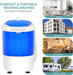 Giantex Portable Washing Machine, Mini Washer and Spinner Combo, 5.5lbs Washing Capacity, Semi-automatic Compact Laundry Machine for Apartment Dorm RV