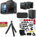 GoPro HERO13 Black Action Camera Bundle with 3 Enduro Batteries  Dual Charger  64GB microSD  Accessory Kit – 5.3K Ultra HD Video  HyperSmooth 6.0  Waterproof Adventure Camera