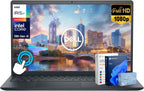 Dell Inspiron 15 Touchscreen Laptop for 2025-2026 Business Student Home  AI Computer  15.6" FHD  10-Core Intel i5  16GB RAM  1TB Storage (512GB SSD+500GB Ext) MarxsolAddon  Win 11 Pro  Lifetime Office