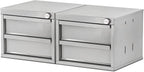 AA Products 2 Drawer Cabinet Set with Password Lock Designed for 16" D AA Van Shelving, Set of 2 Steel Storage Cabinet for Van, Utility Garage, 15.75’’W x 12.5’’H x 15.6”D