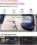 Vantrue E1 Pro 4K Mini Dash Cam Front  STARVIS 2 PlatePix HDR Night Vision Car Camera  Built-in 5G WiFi GPS  1.54'' IPS Screen  Voice Control  24/7 Buffered Parking Mode  Support 1TB Max