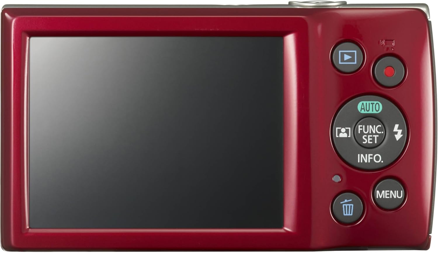 Canon PowerShot ELPH 180 Digital Camera Bundle (Red) Compact Point and Shoot with Optical Zoom | Easy Controls Lightweight Design for Travel Family and Everyday Photography with Case and 64GB Card