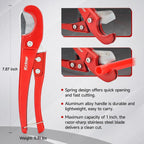 iCrimp Angle Head F1807 PEX Pipe Crimping Tool for Copper Rings - 1/2&3/4-inch Two Crimper Set with 9.5" Groove Joint Pliers, PPR Cutter, 20PCS 1/2" and 10PCS 3/4" Copper Rings