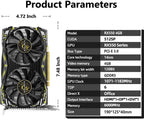 AISURIX RX 550 4GB Graphics Card GDDR5 128Bit Computer Video Card with HDMI/DVI Ports DirectX 12 PCI Express 3.0 X8 GPU Graphics Card for Gaming PC