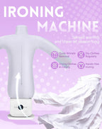 Automatic Steam Iron - 2026 Upgraded Touched Hands-Free Automatic Ironing Machine 3.0, 2-in-1 Hands-Free Steam & Hot Air Dryer, 8 Minutes Quick Ironed Dry for Shirts, Pants, Jackets & Shoes
