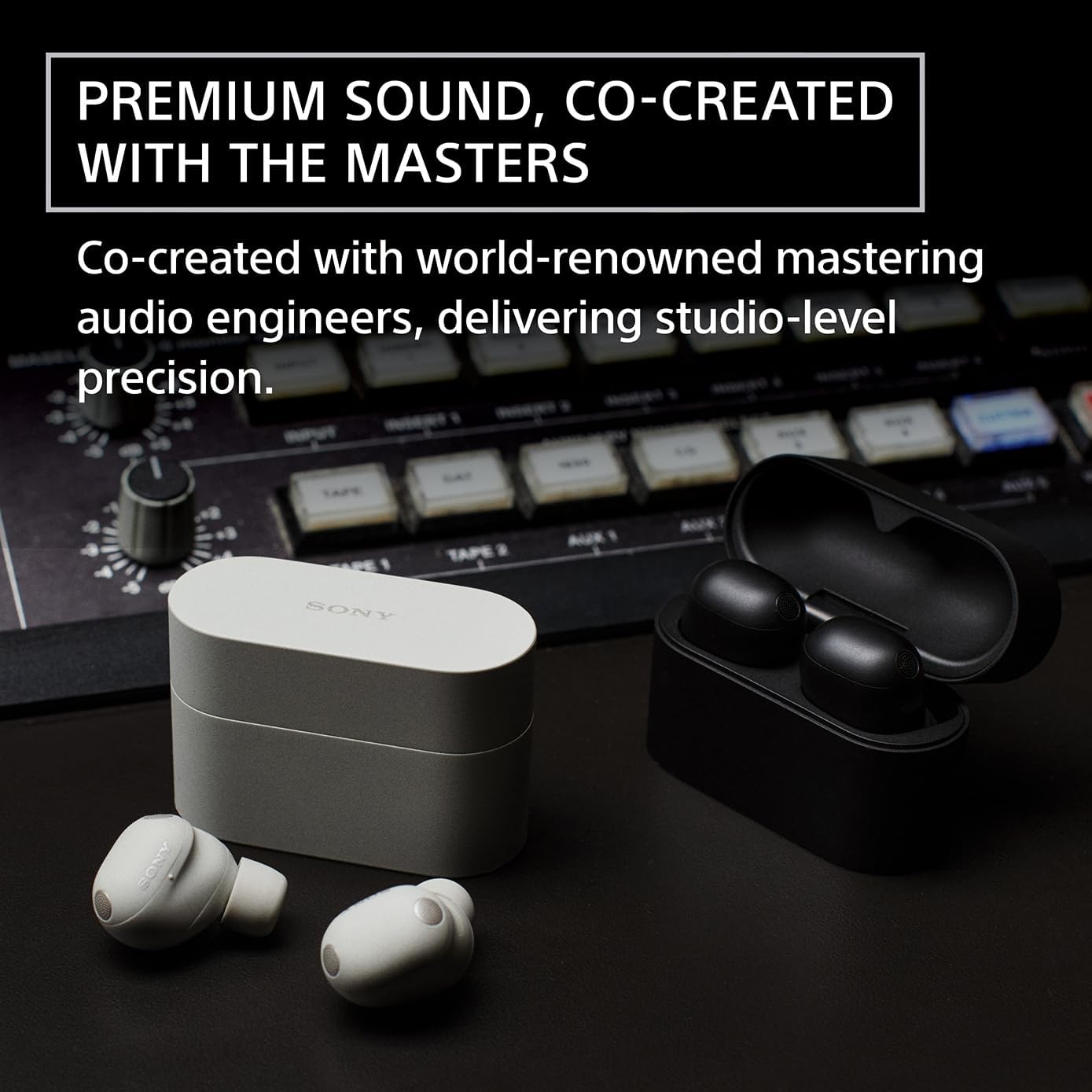 Sony WF-1000XM6 The Best Truly Wireless Noise Cancelling Earbuds (2026 Model)  Bluetooth in-Ear Headphones  with Studio-Quality Sound  Up to 24 Hours of Battery Life  Black