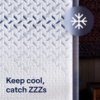 Nectar Luxe Hybrid 14” Queen Mattress - Medium Firm - Memory Foam & Innerspring Coils - Cooling Fibers - Back Pain Relief - Mattress in a Box - 365-Night Trial & Forever Warranty