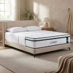 LIKIMIO 12 Inch Queen Size Mattress, 2-in-1 Hybrid Mattress w/Memory Foam & Pocket Springs in A Box, Oeko-TEX & CertiPUR-US Certified, Made in USA