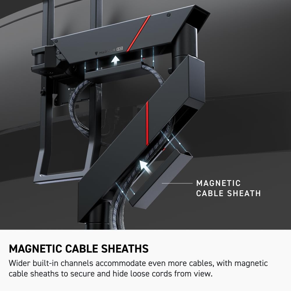 Secretlab Magnus Monitor Arm (Heavy Duty Edition) - Designed for Ultrawide Monitors - Up to 57 inches  18 to 35lbs - Includes Heavy-Duty tilt Pivot