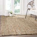 SAFAVIEH Natural Fiber Collection Area Rug - 9' x 12', Natural, Handmade Jute, Ideal for High Traffic Areas in Living Room, Bedroom (NF456A)