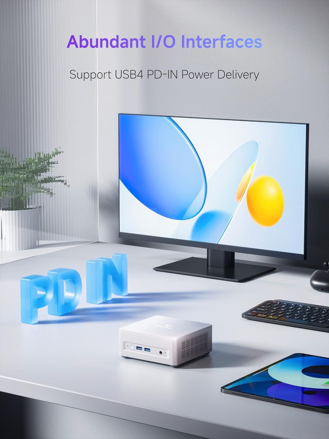 MINISFORUM UM870 Slim Mini PC AMD Ryzen 7 8745H(8C/16T)  Mini Desktop Computer 32GB DDR5 RAM 1TB SSD  USB4/HDMI/DP 8K@60Hz Output  2.5G LAN Port  4xUSB Ports  WiFi 6E  BT5.3  AMD Radeon 780M Graphics