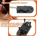 Enkreefi Ring Bender, Ring Bending Tool Set for Spoon Heavy Duty with Jewelry Spoon Making Tool,Multi-Functional DIY Maker Machine