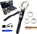VOIDX Hydraulic Crimping Tool Propress Crimper for Copper Pipe Fittings with 1/2 3/4 1 Inch Jaws Works in Narrow Spaces and on Straight Bend Fittings Includes Carrying Case