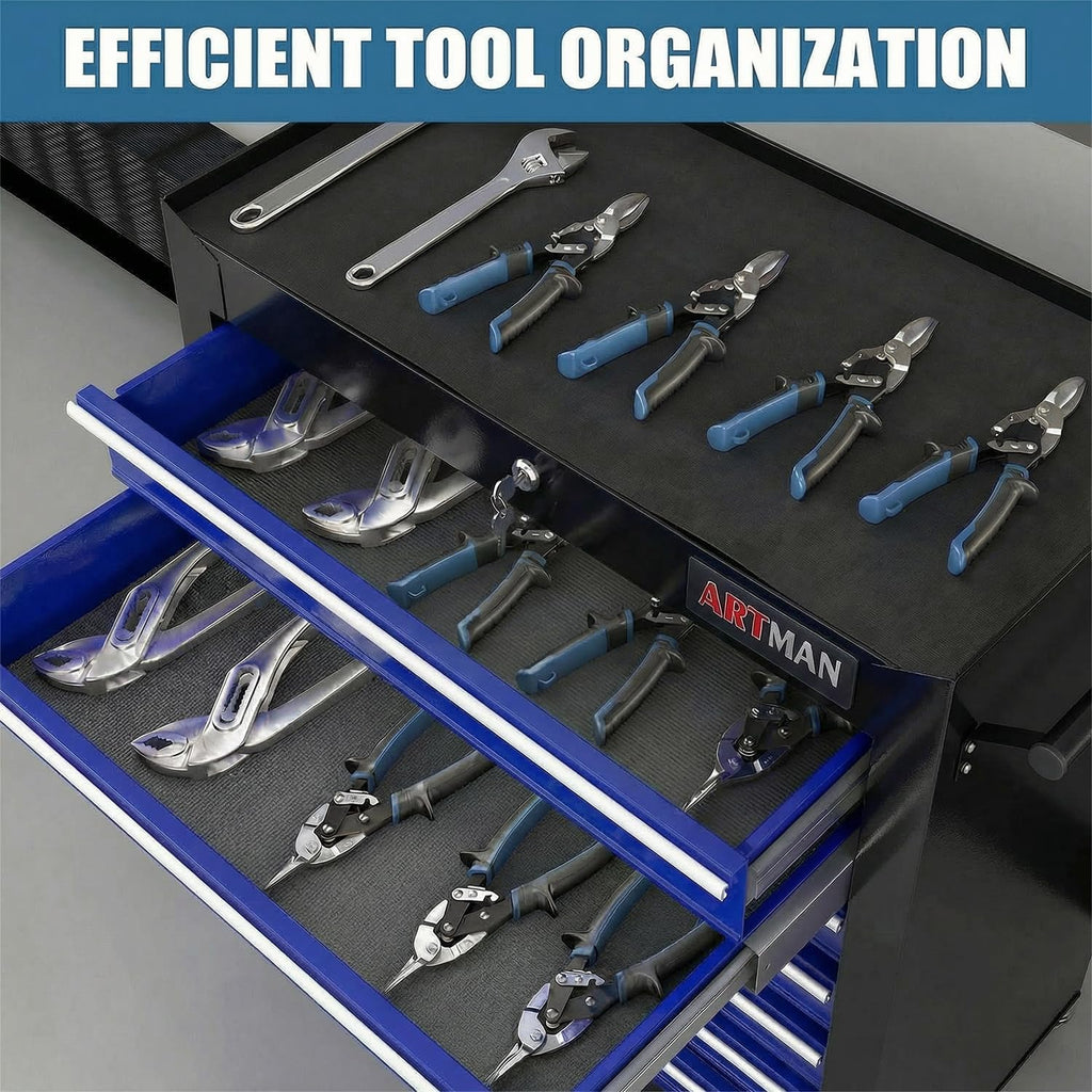 7 Drawers Tool Cart on Wheels,Multifunctional Rolling Tool Chest Tool Storage,Drawers Rolling Tool Trolley Organizer Tool Case for Garage,Warehouse,Workshop,Repair Shop (7 Drawers-Black&Blue)