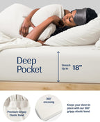 Rest® Evercool®+ Cooling Comforter Set, Queen Size Arctic White, 4pcs with Cooling Blanket, Wrinkle-Free Deep Pocket Fitted Sheet, 2 Silver-Infused Pillowcases for Skin and Hair Bed Set, Ultra Comfort