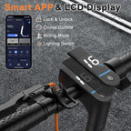 Electric Scooter, 350W/500W Powerful Motor, 8.5"/10" Solid Tires, 19/22Mph, 28/21/12 Miles Range,Dual Braking