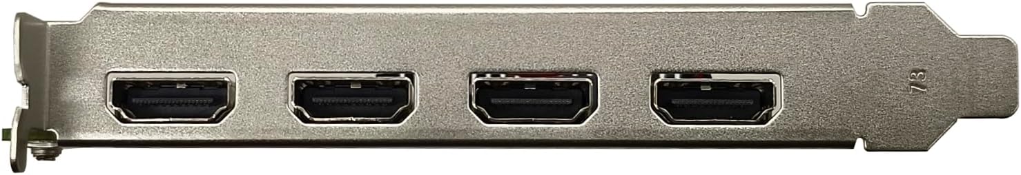 GeForce GT 730 Graphics Card, 4× HDMI 4GB GDDR5 Video Card PCIe 2.0×8 384CUDA Gaming Video Card for for Multi-Monitor Business, HTPC, Home Theater, Silent PC
