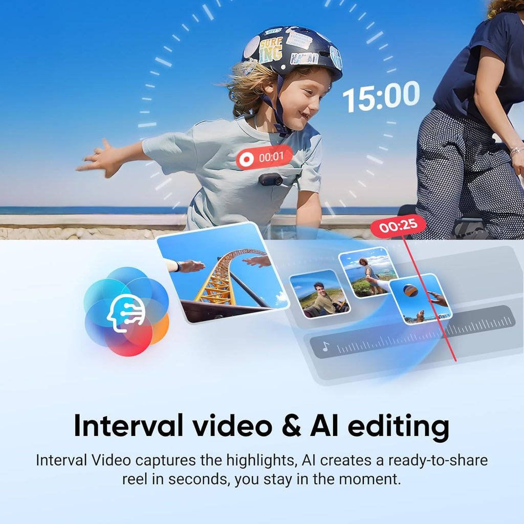 Insta360 GO 3S - 64 GB Black 4K Tiny Portable Vlogging Camera  Hands-Free POVs  Mount Anywhere  140 Min Battery Life  10m Waterproof  Pet POV