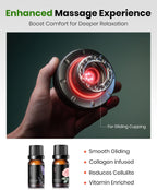 Smart Cupping Set, Electric Cupping Device with Red Light, Heated Cupping Massager with 12-Level Suction & Heat, Cupping Machine for Pain Relief (2 Pack)
