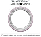 Oura Ring 4 Ceramic Petal - Size 8 - Size Before You Buy