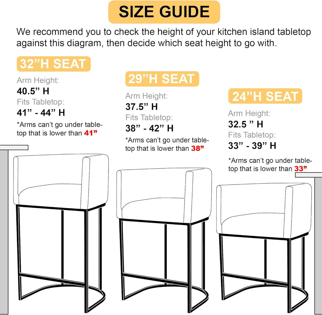 Contemporary Cream Linen Bar Stools Set of 3, 29" Upholstered Fabric Counter Height Barstools Kitchen Counter Island Stools with Black Metal Base