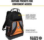 Klein Tools 55421BP-14 Tool Backpack, Heavy Duty Tradesman Pro Tool Bag Organizer with 39 Pockets, Molded Bottom