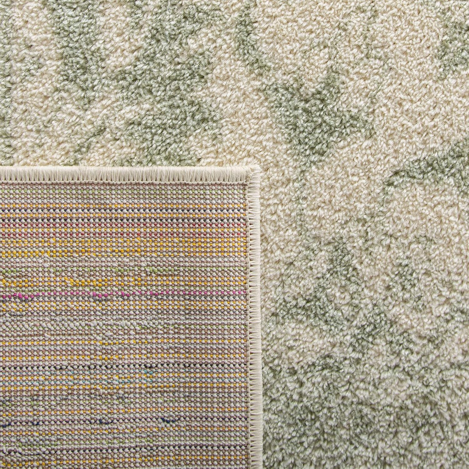 SAFAVIEH Area Rug 8x10 - Adirondack Collection - Large - Ivory & Sage, Distressed Vintage Floral Design, Non-Shedding & Easy to Clean, Ideal for Living Room, Bedroom, Dining Space (ADR109V)