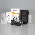 ROXON Flex Titan S805G Multi tool with full size scissors Modular Design and Customizable Tool (Replaceable knife and accessory) 16 tools for Outdoor & Camping