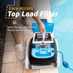 Dolphin Nautilus CC Automatic Robotic Pool Vacuum Cleaner  Wall Climbing Scrubber Brush  Top Load Filter Access  Ideal for Above/In-Ground Pools up to 33 FT in Length