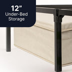 GhostBed Ultimate 11 Inch Memory Foam Mattress with Metal Platform Bed Frame Foundation with Slat Support Bundle - Firm Feel - CertiPUR-US Certified - Twin XL