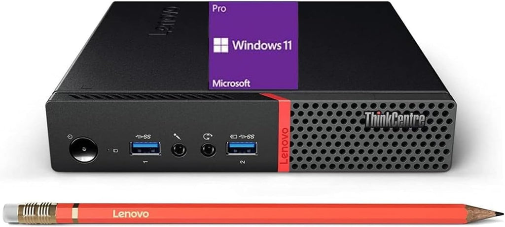 Lenovo ThinkCentre M700 Tiny Desktop PC with 24" FHD Monitor  Intel Quad Core i5-6500  16GB DDR4 RAM 256GB SSD  2 DisplayPort  Keyboard & Mouse  WiFi  Windows 11 Pro (Renewed)